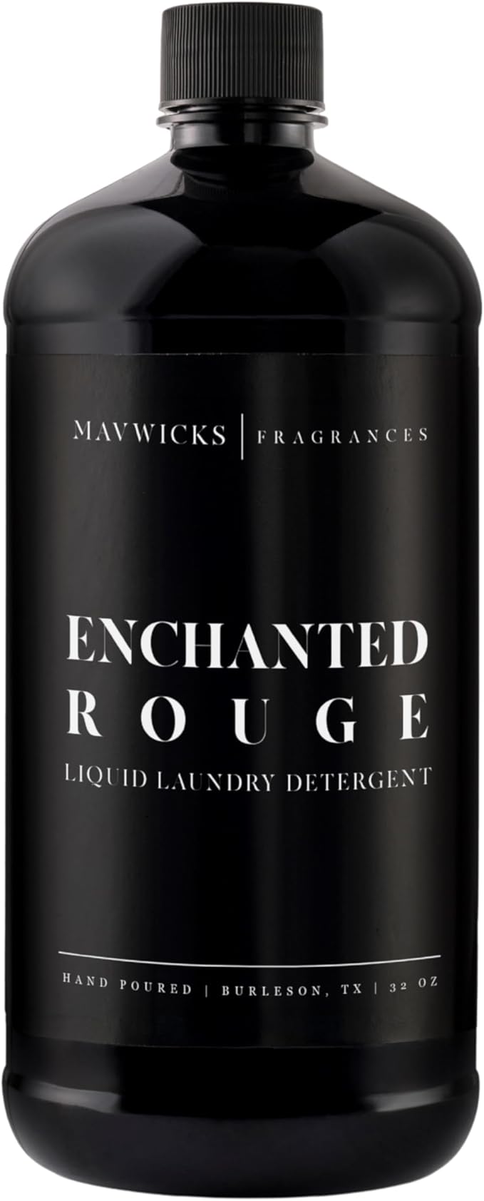 Mavwicks - Laundry Liquid Detergent (Enchanted Rouge) - 32 Oz Laundry Perfume Bottle for Men & Women, Stain & Odor Remover, Deep Clean, Long-Lasting Fragrance and Freshness for All Fabrics