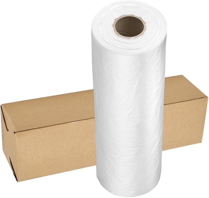 12" X 16" Plastic Produce Bag on a Roll, Bread and Grocery Clear Bag, 350 Bags/Roll, Total 10 Rolls