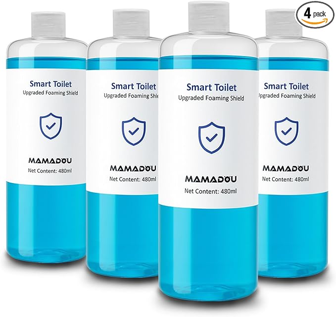 MAMADOU Smart Toilet Foam Agent 480ml 4Pack Splash Proof Foaming Shield Deodorizing Stain-Resistant Toilet Bowl Cleaner Special Cleaning Liquid For Fresh Bathroom