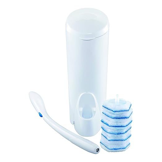 Clorox 03191CT Toilet Wand Disposable Toilet Cleaning Kit: Handle, Caddy & Refills, White (Case of 6) (Pack of 2)