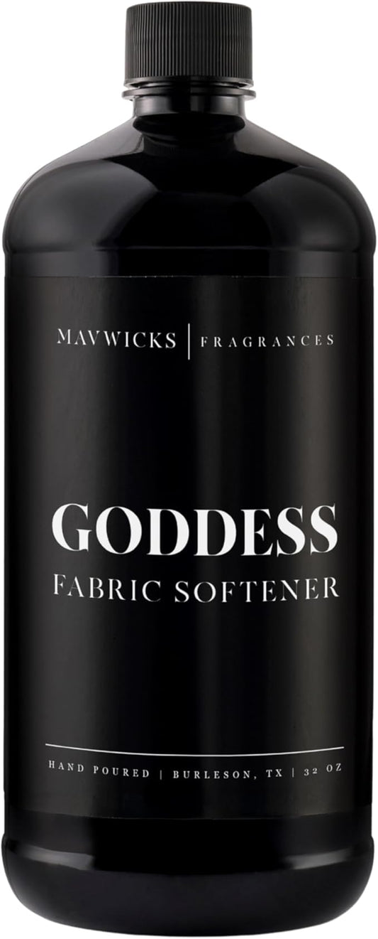Mavwicks Fragrances - Luxury Scented Liquid Fabric Softener (Goddess) 32 Oz – Crafted with Clean Ingredients – Reduces Static, and Softens Clothes – Safe for All Fabrics and Skin