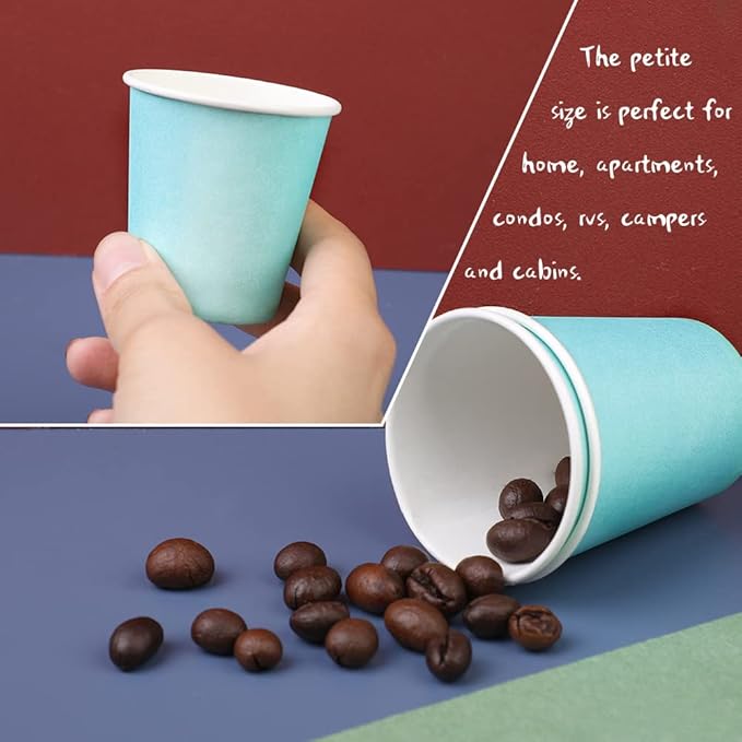 350 Pack 3oz Paper Cups, Bathroom Cups Disposable,Moushwash Cup Small Snack Cup for Water, Juice, Candy Ideal for Party Bathroom and Office(Blue)