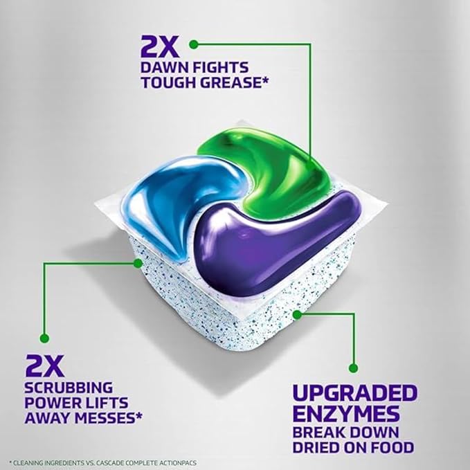Platinum Dishwasher Detergent Action Fresh Scent, 82 Count with Microfiber Towel (82 Count(1 Pack))
