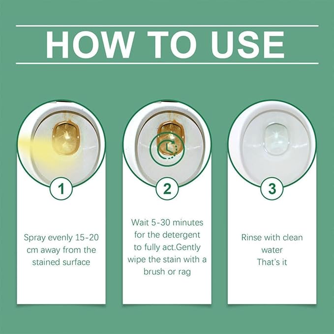 Oxalic Acid Cleaner, Oxalic Acid Powerful Stain Cleaner, Powerful Stain Removal Spray for Bathroom, Multi-Surface, Deep Cleaning, for Floor Countertop and Toilet (1pc)