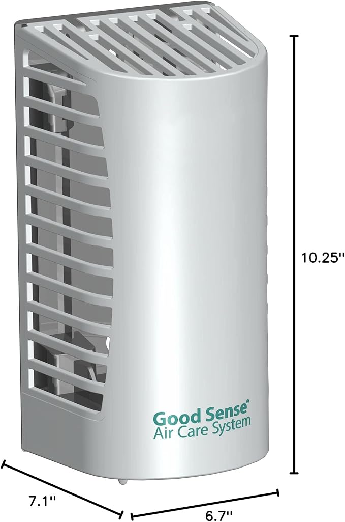 Diversey Good Sense D100910596 60 Day Air Care System Dispenser, No Power Required, Spill Proof Deodorizing Janitorial Wall Mount Air Freshener Cartridge Holder, Pack of 6
