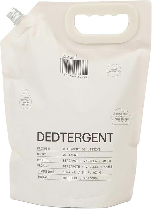 DedCool Liquid Laundry Detergent in 01 Taunt | Luxurious Scent | Stain-Removing Formula | Infused with Natural Essential Oils | Non-Toxic | Up to 120 Washes | 64 fl oz