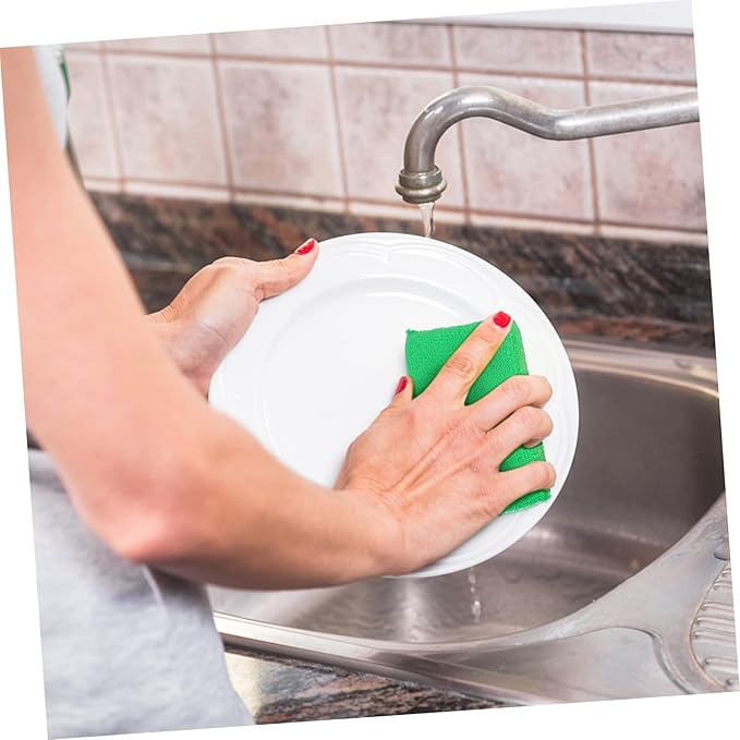 Beaupretty 10pcs Dish Rags House Cleaning Supplies Dishwashing Sponges Sponge Pad Random Color