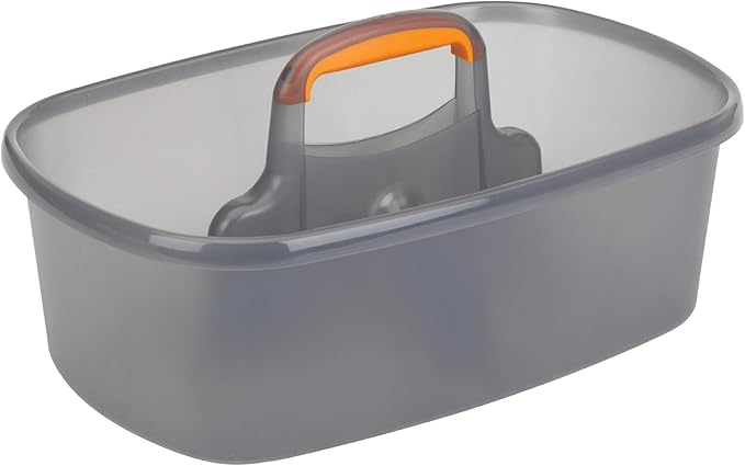 Casabella Plastic Cleaning Storage Caddy Bundle with Handles (1.5 Gallon and 1.85 Gallon)