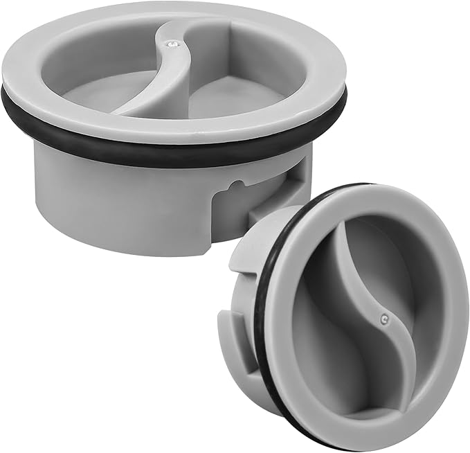 Upgrade WD12X10122 Dishwasher Rinse Aid Dispenser Cap Compatible with GE Dishwashers Replaces WD12X10102 WD12X10200 PS958932 AH958932 EA958932 EAP958919-2 Pack