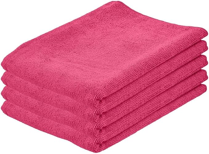 Superio Microfiber Squeegee Mopping Towel Extra Large Miracle Cloth 16"x 24" Streak Free Microfiber Floor Cloth-Rag for Cleaning House, Kitchen, Bathroom-Scratch Free-Multi Colored, 4 Pack