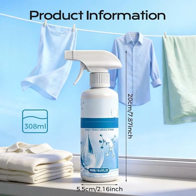 Cleanse Natural Clothing Emulsifier, 2026 New Upgrade Non Ionic Emulsifier Clothing Cleaner, Powerful Spot Stain Remover Laundry Spray, No Damage Fabric Conditioner Restore Faded Color (2pcs)