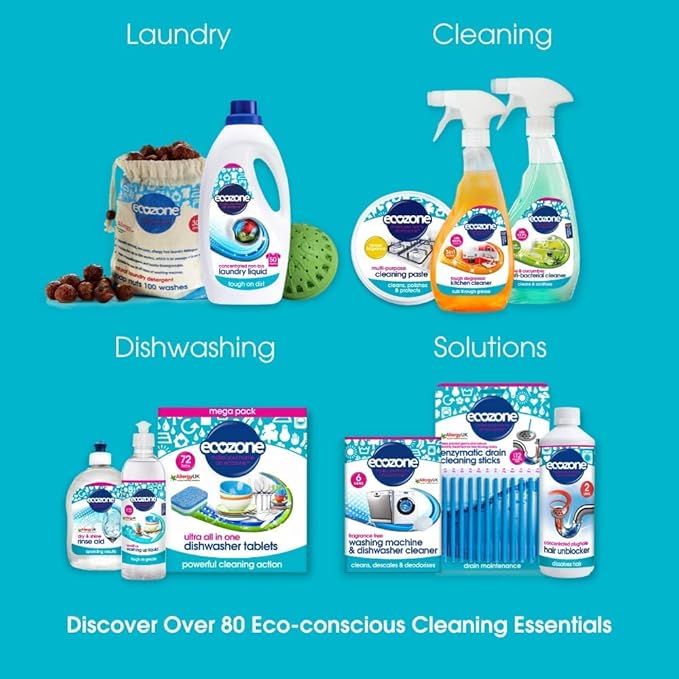 EcoZone Magnoball Anti-Limescale Device for Dishwashers & Washing Machines, Reusable Magnetic Limescale Remover & Descaler, Drum & Interior Cleaner, Vegan & Non Toxic, Scientifically Proven Result