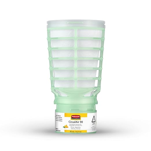 Rubbermaid Commercial Products TCell Air Freshener Refill Citrus Odor Neutralizing Long Lasting Consistent Battery Free for Restrooms in Restaurants/Hotels/Schools/Airports/Offices