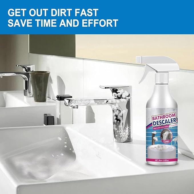 Foam Cleaner Bathroom, Bathroom Descaler Stubborn Stains Cleaner, Bathroom Descaler Foam Cleaner Spray (1 Pcs)