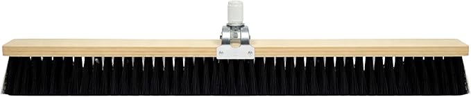 Bon 82-470 Concrete Finish Brush 24" Black Styrene Bristles with Adjustable Handle Socket 3" Trim for Concrete Texturing