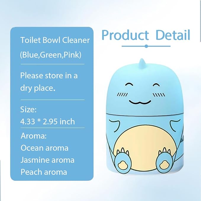 Toilet Cleaner & Toilet Deodorizer, Super Strong Toilet Bowl Cleaner for Removing Dirt, be Used for A Long Time (Blue, 1Pc)