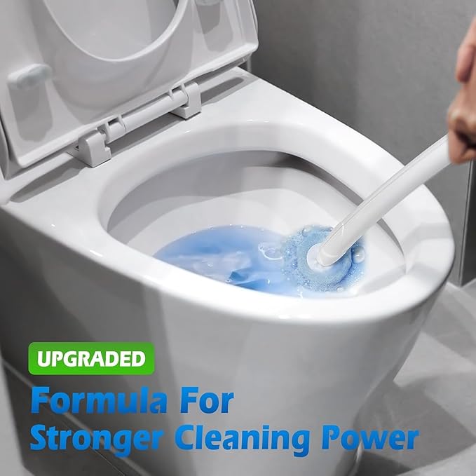 30Pcs Upgrade Toilet Bowl Wand Refills Suitable for Clorox,Toilet Wand Refills,Toilet Brush Refills,Toilet Cleaner Refill Pads,Toilet Bowl Cleaner Replacement Heads for Sink Bathtub Cleaning