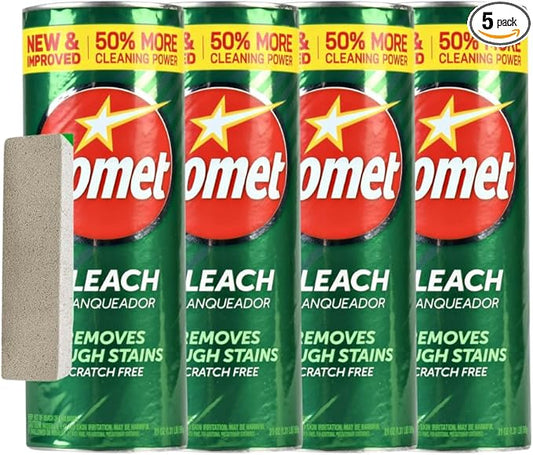 Comet Cleaner 21oz (Pack of 4) with pumic stone