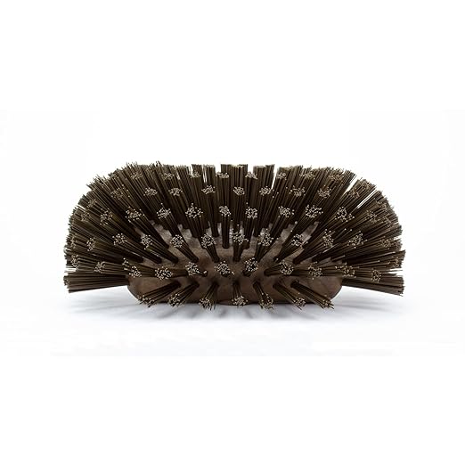 SPARTA Tank and Kettle Scrub Brush Heavy-Duty Tile Brush, Color-Coded and Handle Compatible (Sold Separately) for Optimal Access In Spacious Containers, Plastic, 5.5 X 9.5 Inches, Brown