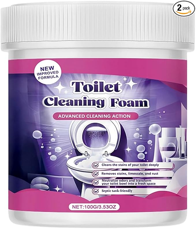 2026 Upgrade Fizz Clean Toilet Cleaner, Fizz Toilet Cleaning Foam, Fizz Cleaning Powder, Fizz Clean Foam Cleaner, Touch Free Foaming Foaming Powder – Bathroom Toilet Cleaning Powder (1pcs)