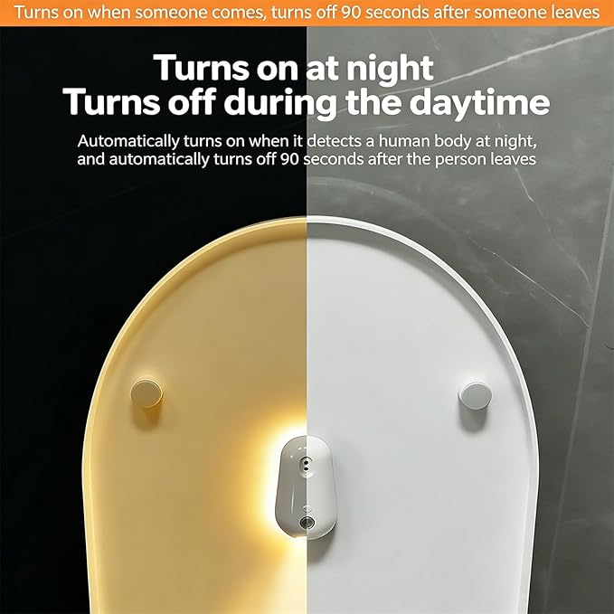 Self Cleaning UV Toilet Sanitizer Light, Motion-Activated, USB Rechargeable, Night Light, Adhesive-Mounted for Restroom, Cabinet, For Elderly (1 Pcs)
