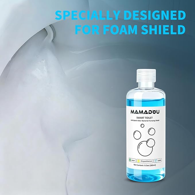 MAMADOU Smart Toilet Cleaner Foam Shield 285ml Splash Control Deodorizing Foaming Agent Special Cleaning Toilet Bowl Stain-Resistant For Fresh Comfortable Bathroom Environment