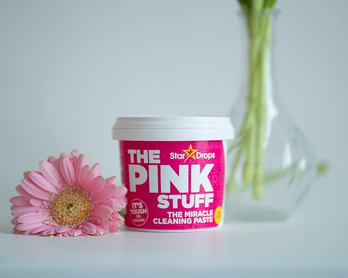 Stardrops The Pink Stuff Cleaning Paste 500g, Multi Purpose Cleaner for Kitchen, Bathroom, Tiles, Glass, Shower, Oven, Sink, Stainless Steel, Removes Grease, Grime & Stains (Pack of 2)
