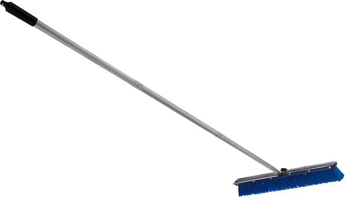 SPARTA Sweep Complete Floor Sweep with Squeegee for Catering, Buffets, Restaurants, Stainless Steel, 24 Inches, Blue (Pack of 3)