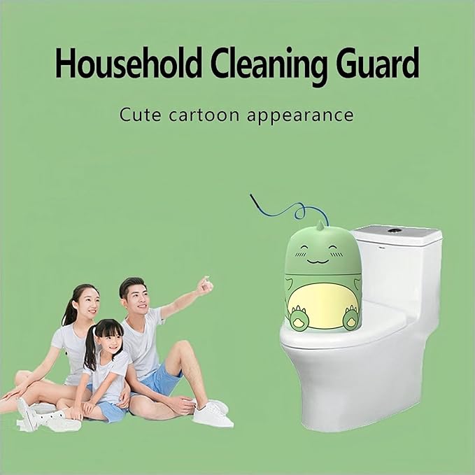 Toilet Bowl Cleaner Bottle Krazy Klean Pro Toilet Cleaner Cute Dinosaur Cleaning Odor Removal Stain Removal Makes Toilet Bowls Look New with a Light Fresh Scent- Green
