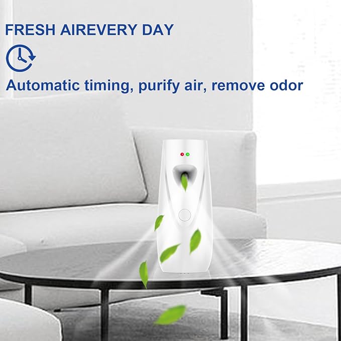 Automatic Air Freshener Spray Dispenser Free Standing or Wall Mounted Automatic Aerosol Spray Dispenser for Home, Indoor, Bathrooms, Offices, Hotels and Commercial Places (W-03)