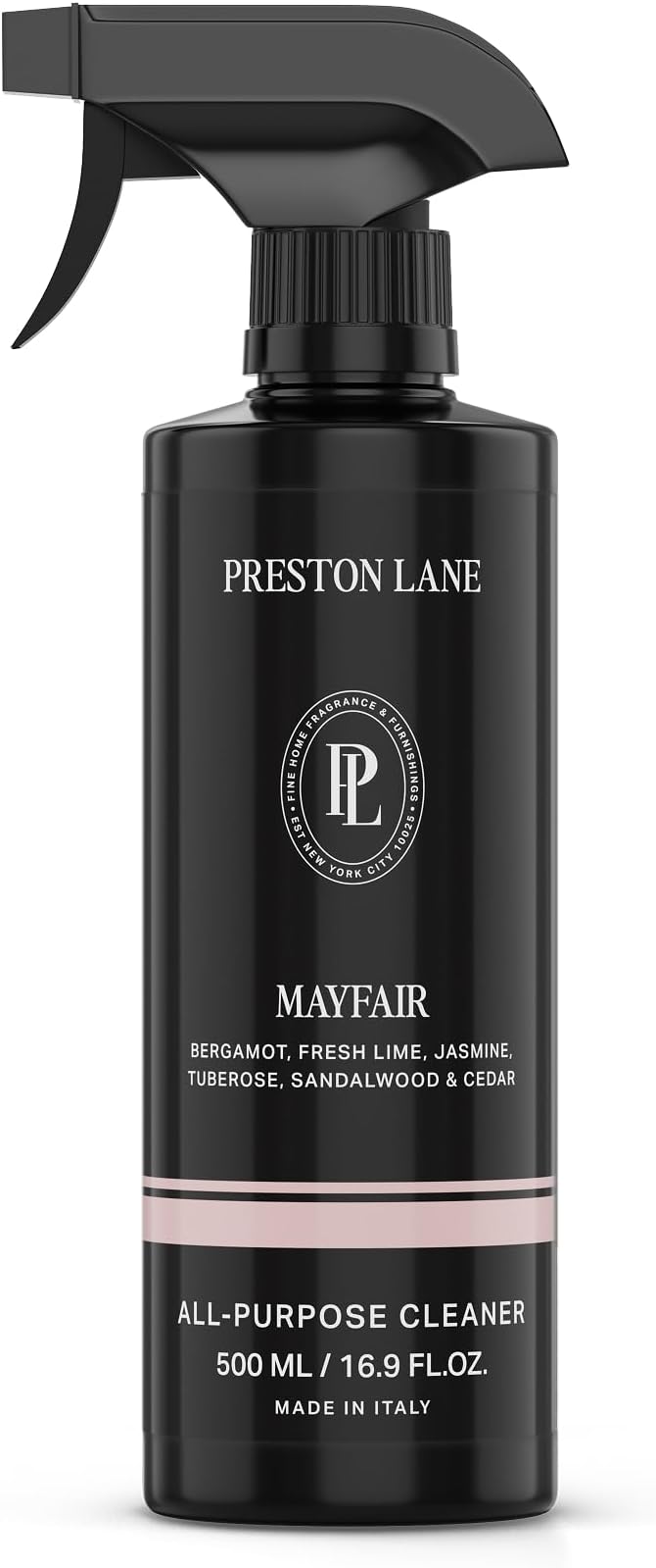 Preston Lane Luxury All-Purpose Cleaner, Mayfair Scent | Bio-Based Multi-Surface Spray | Streak-Free Finish, Lifts Dirt, Smudges & Grease | Vegan & Cruelty-Free