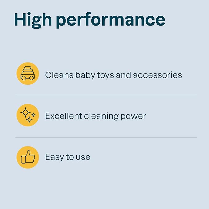 ATTITUDE Baby & Kids Toy Cleaner Spray for Sensitive Skin, EWG Verified, Multi-Surface Cleaner for Toys, High Chairs & Play Areas, Naturally Derived, Vegan, Unscented, 27.1 Fl Oz
