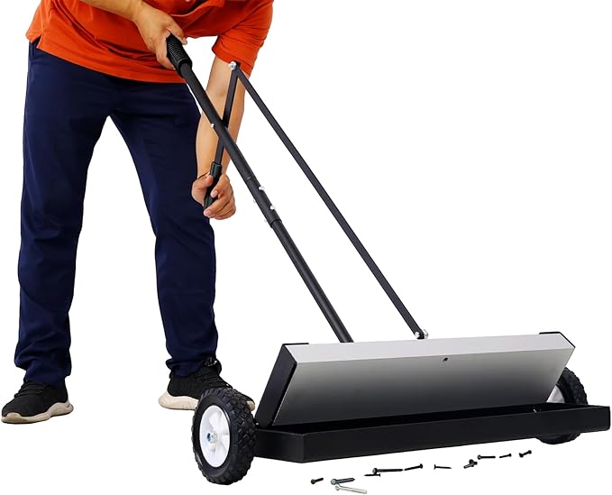 24'' Rolling Magnetic Pick-Up Sweeper, One Size, 24 Inches