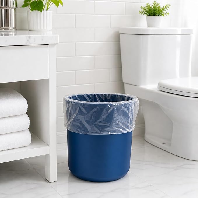 Small Trash Bags CCLINERS 1.2 Gallon 240 Small Clear Garbage Bags Mini Bathroom 1 Gallon Trash Bags, 240 Count