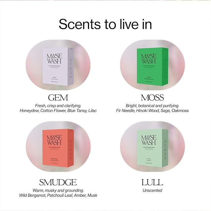 Laundry Detergent Sheets | Enzyme-Powered, Vegan, Paraben-Free | Luxury Scents | Plastic-Free, Eco-Friendly, Travel-Friendly Packaging (50 Loads - 1 Box, MOSS)