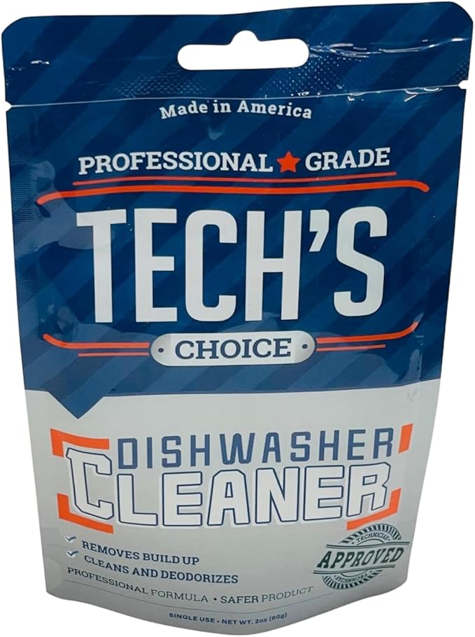Professional Grade Tech's Choice Dishwasher Cleaner, Made in USA, DWCLN