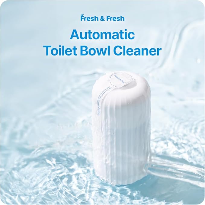 Fresh & Fresh Automatic Toilet Bowl Cleaners (Orange) - 1 Bottle(UPTO 2500 FLUSHES/Bottle), Commercial and Residential Toilet Cleaner 3-4 MONTH Lasting Toilet Bowl Cleaner Bottle