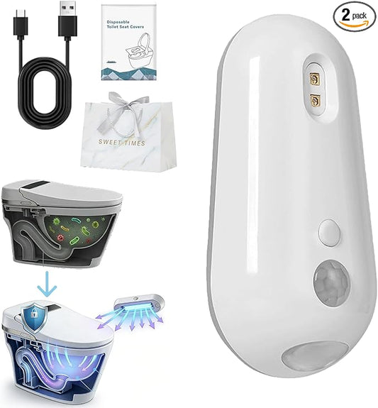 Self Cleaning UV Toilet Sanitizer and Night Light, Waterproof Deodorizing Toilet Cleaning Light, Motion-Activated, No Residue, No Odor, Reduces Bacterial Exposure and Preventing Nighttime Falls (1Pcs)