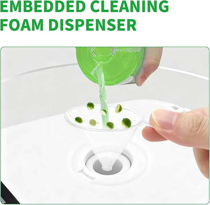 MAMADOU Foam Shield Smart Toilet Special Foaming Agent Splash Toilet Cleaner 285ml Deodorizing Cleaning Liquid Stain-Resistant Ceramic Bowl For Effective and Environmental Lime scent