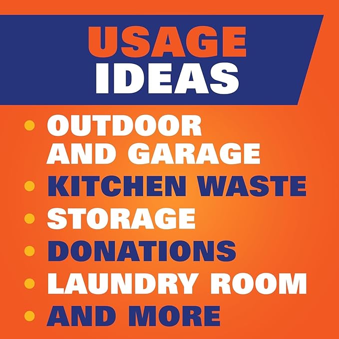 Hefty Ultra Strong Multipurpose Large Trash Bags, Black, Unscented, 30 Gallon (14 Count (Pack of 3))