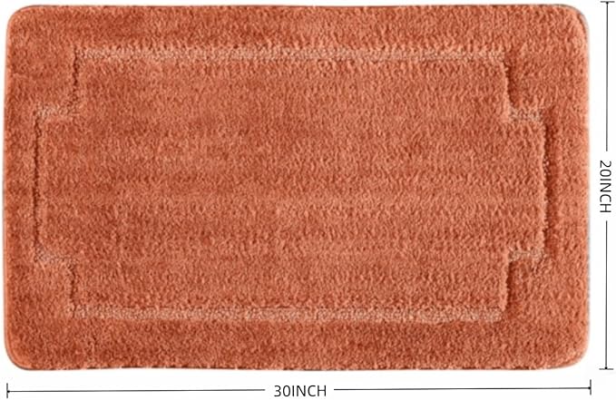 Bath Rugs Bathroom Mat Soft Absorbent Plush Shaggy Soft Floor Non Slip Shower Bath Tub Machine Washable