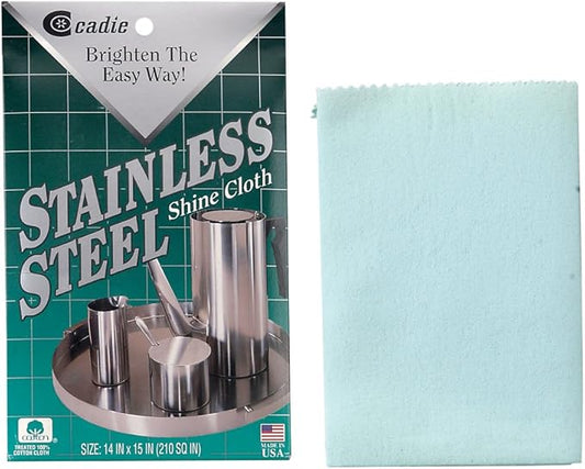 Stainless Steel Shine Cloth,Brighten The Easy Way ! By Cadie (1 Pack)