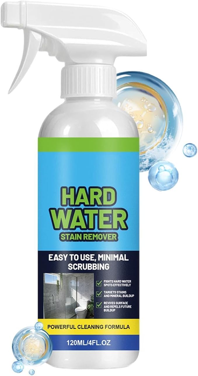 Hard Water Remover – Limescale Cleaner Spray, Glass Shower Stain Eliminator, No Rinse Formula | Long Lasting Protective Coating Solution For Bathroom Surfaces Care