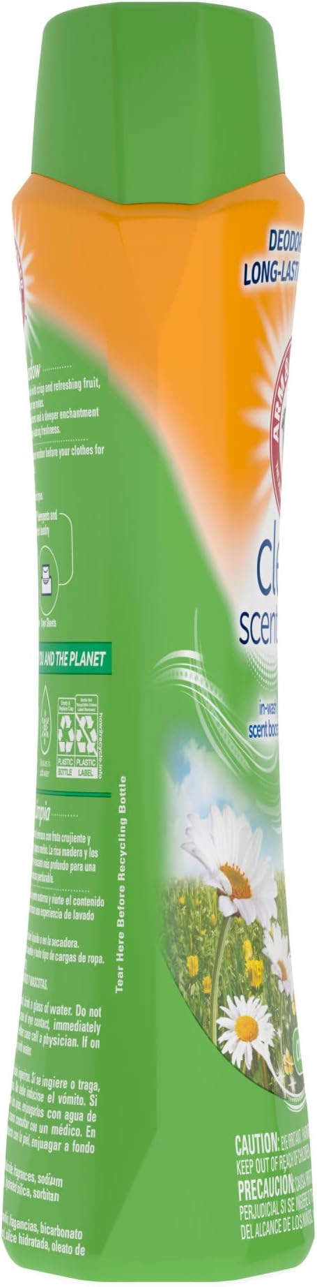 ARM & HAMMER Clean Scentsations In-Wash Scent Booster, Laundry Scent-Booster Clean Meadow scent, 24 Oz (Pack of 2)