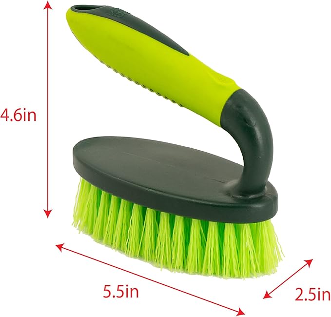 Pine-Sol Heavy Duty Scrub Brush – Comfort Grip | Iron Handle Design | All-Purpose Scrubber for Cleaning Kitchen, Bathroom, Sinks, Tubs, Floors