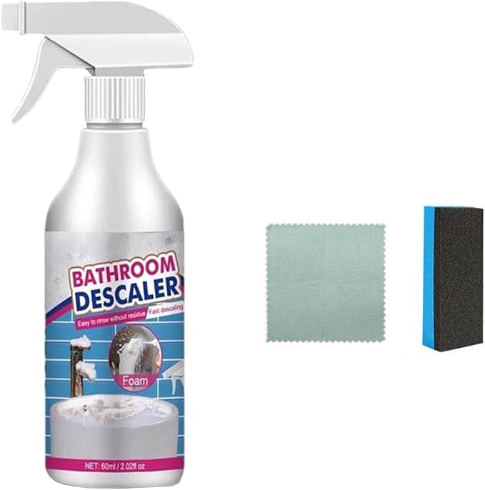 Bubble Cleaner Foam - Upgrade Bathroom Descaler Foam Cleaner, Bath-Room Glass Descaler To Tile Faucet Remover Tub Cleaner 60ml (1)