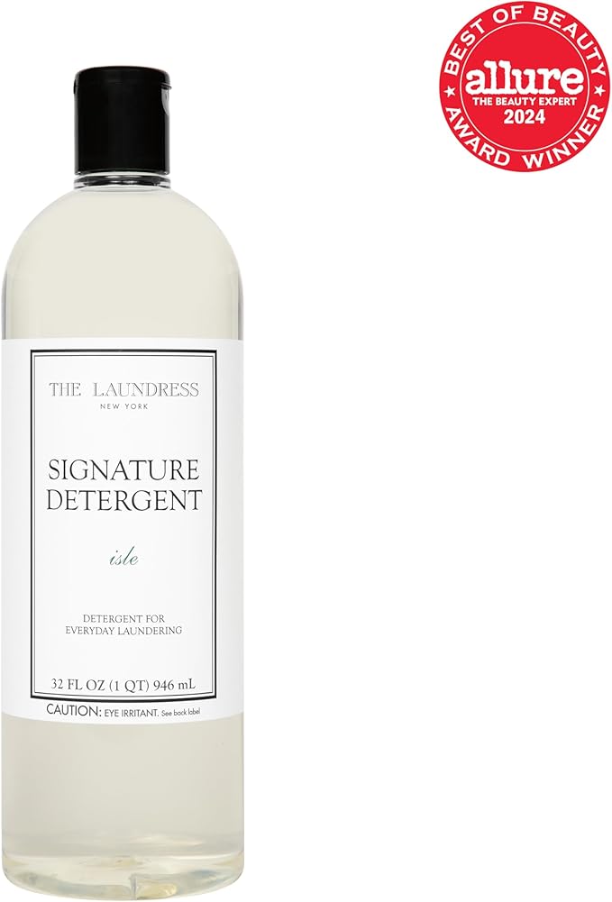 The Laundress Signature Isle Detergent, Coastal Inspired Scent, Concentrated Laundry Detergent Liquid, Tough on Stains, Isle Scent, 32 oz. (Pack of 2)