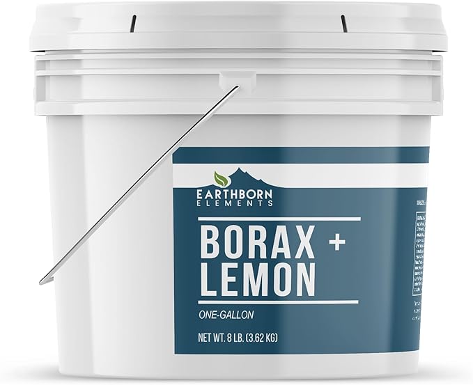 Earthborn Elements Borax with Lemon Oil, 1 Gallon Bucket, Laundry Booster, Refreshing Scent, Bulk Size