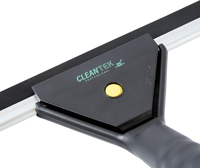 Restaurantware-Clean Tek Professional 11.81 Inch Window Squeegee, 1 Window Cleaning Squeegee with Rubber Blade - All-Purpose, for Mirror Or Glass Door, Black Plastic Wiper with Aluminum Frame