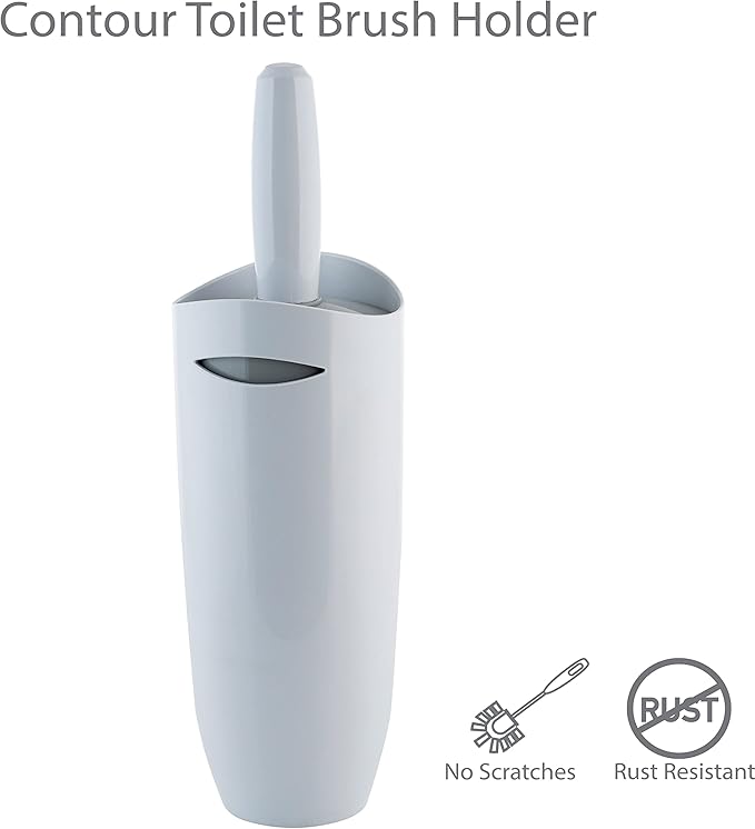 Bath Bliss Coutour Toilet Brush and Holder